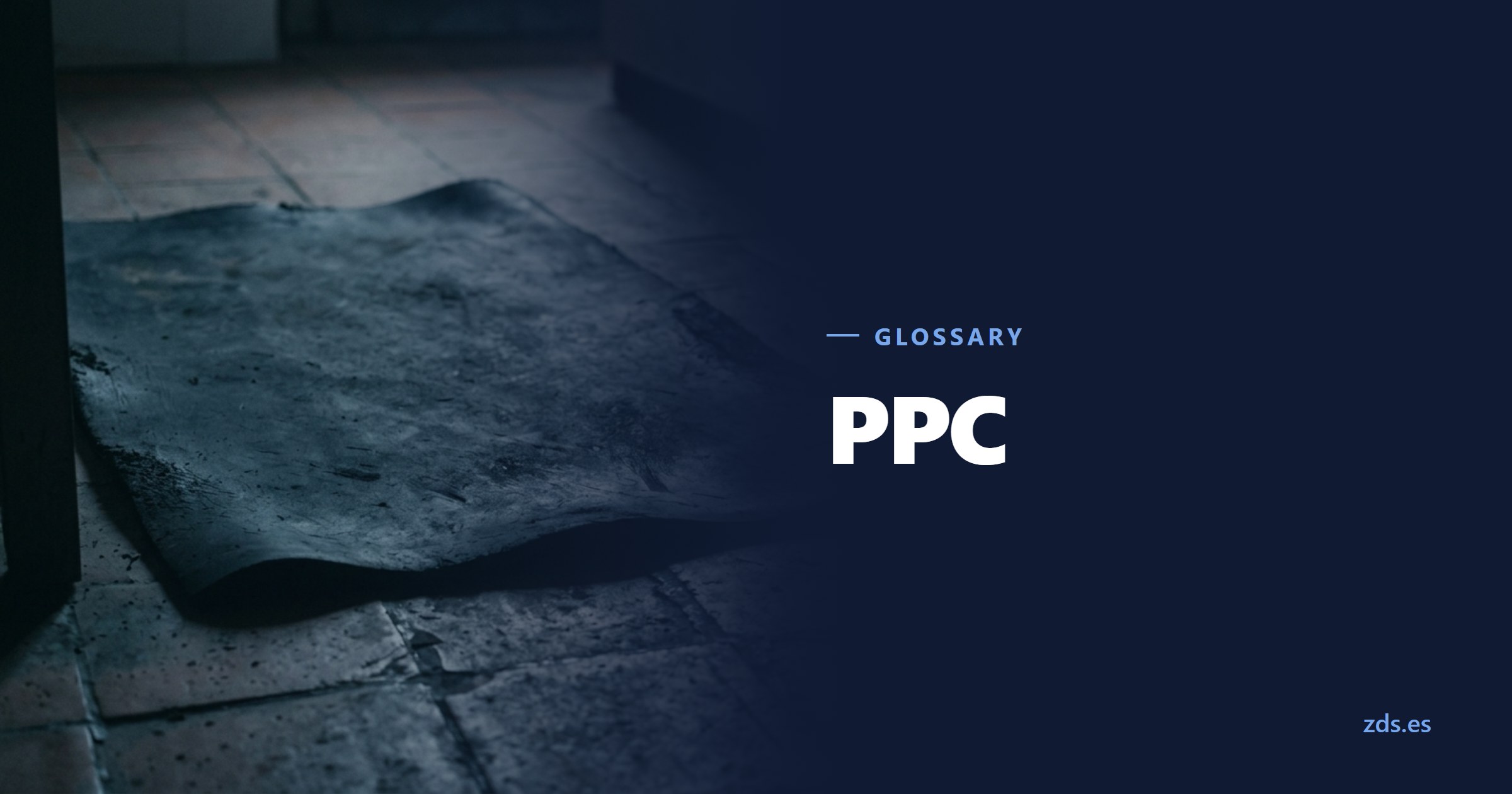 A plain rubber mat on the floor before a door, without any wording — beside the title PPC